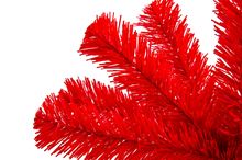 Красный цвет веток хвои для искуственных елок и елей